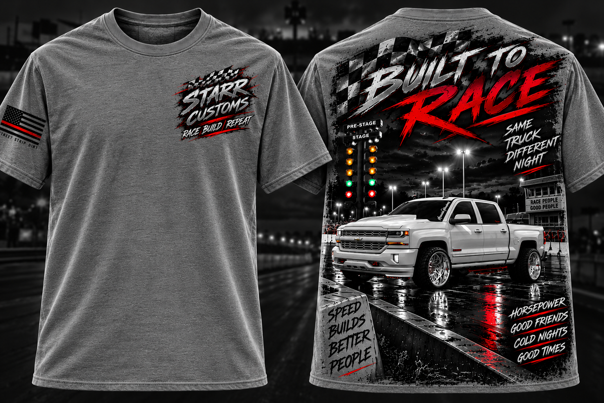 Built To Race Starr Customs design