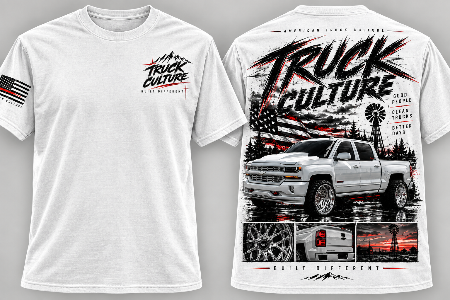 Truck Culture Built Different design